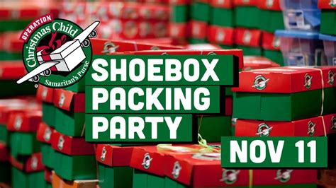 Shoebox Packing Party - Operation Christmas Child — APRIL SOUND CHURCH