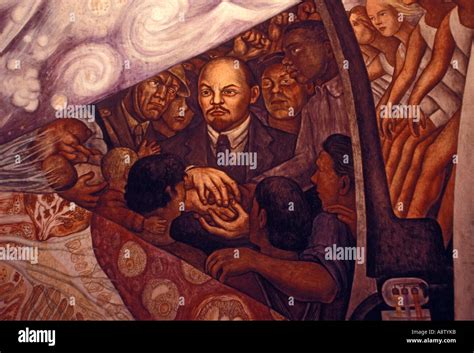 detail, Man Controller of the Universe, mural, mural by Diego Rivera ...