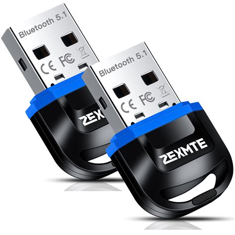 Buy ZEXMTE Bluetooth Adapter for PC 5.1 USB Bluetooth Dongle 5.1 EDR ...