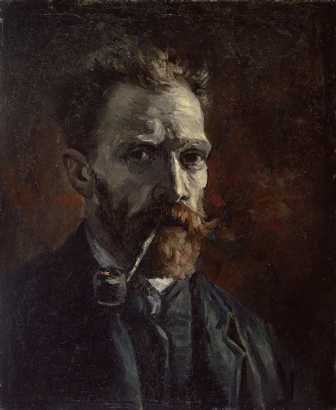 Vincent van Gogh - Self-Portrait with Pipe, 1886 : museum