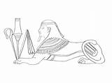 Free Sphinx To Color Coloring Page  Printable Pages For Kids sketch template