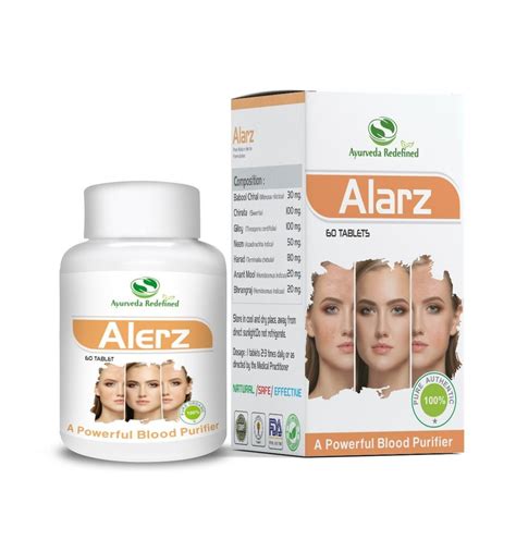 Ayurveda Redefine Alarz Herbal Blood Purifier Tablets, Packaging Type: Bottle, Packaging Size ...