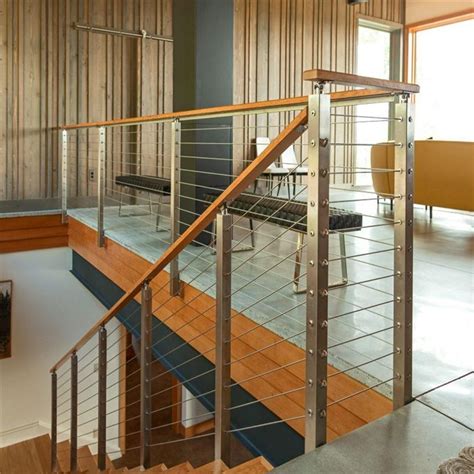 Interior Cable Railing for Modern Staircase