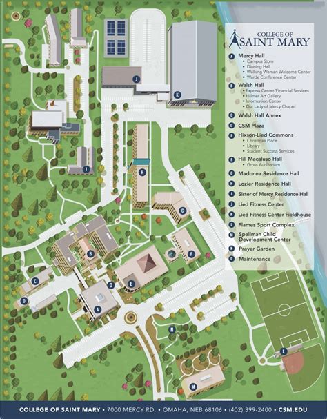 University Of Mary Campus Map