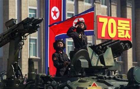 PHOTOS: North Korea stages military parade sans missiles - Rediff.com ...