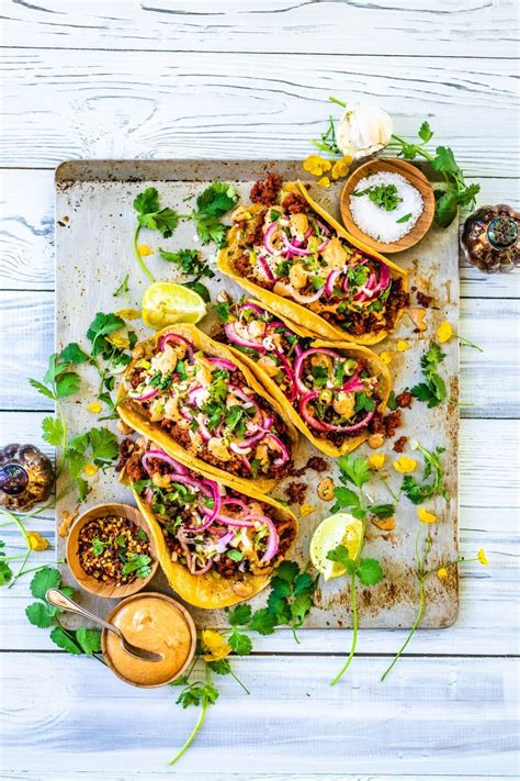 Best Vegan Tacos with Plant-Based Ground - Two Spoons