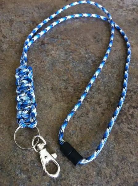 20+ DIY Paracord Neck Lanyard Patterns & Tutorials