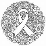 Awareness Ribbon Coloring Page sketch template