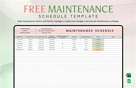 Garden Maintenance Schedule Excel Template | Fasci Garden