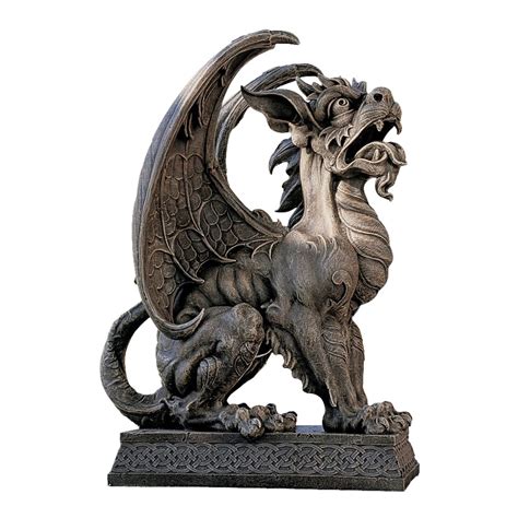 Shop Design Toscano Argos Gargoyle Sentinel 24-in Dragon Garden Statue ...