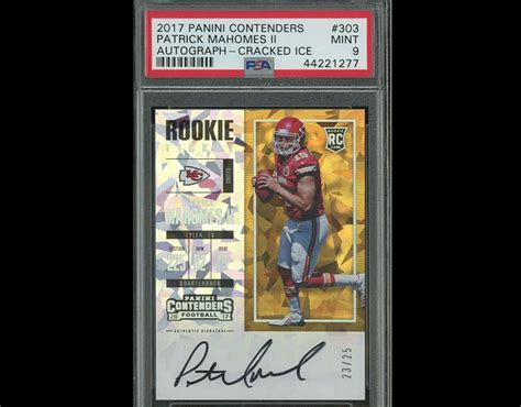 CARD OF THE DAY: Patrick Mahomes 2017 Contenders Cracked Ice Rookie ...