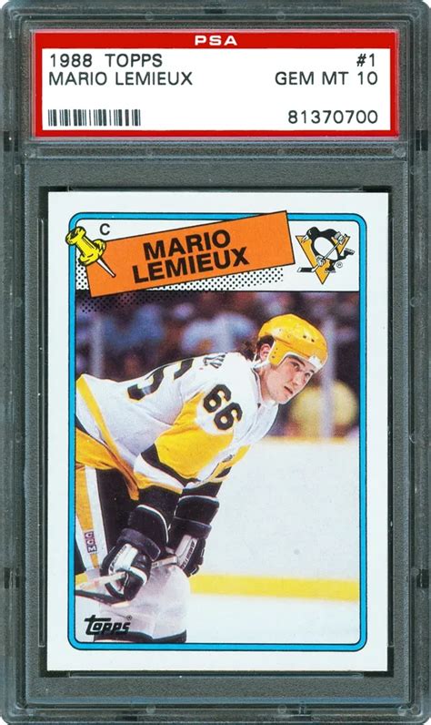 Auction Prices Realized Hockey Cards 1988 TOPPS Mario Lemieux Summary