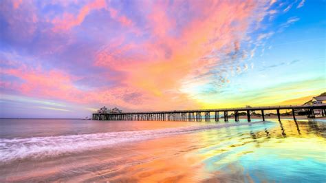 1920x1080 Pier Beach California Laptop Full HD 1080P HD 4k Wallpapers ...