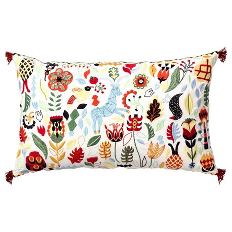 RÖDARV Cushion, multicolor, 16x26" - IKEA | Traditional cushions ...