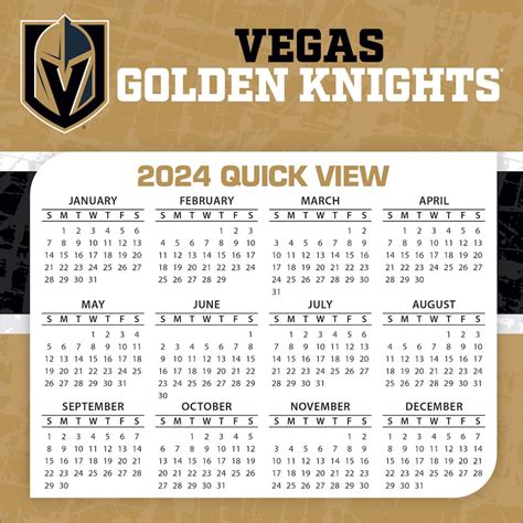 Vegas Knights Schedule 2024 - Jami Rickie