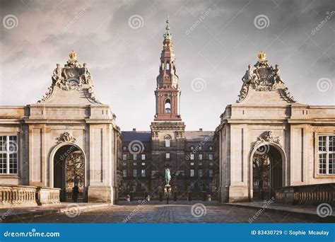 Copenhagen Christiansborg Castle Stock Image - Image of history, entry ...