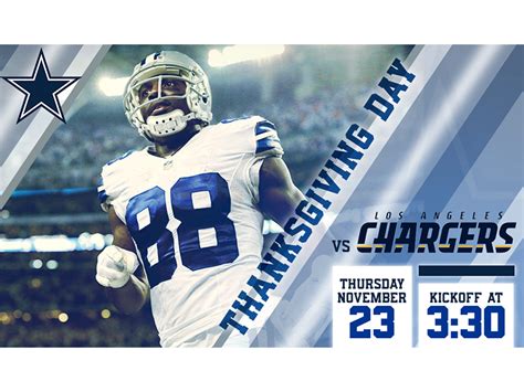 November 23 - Cowboys vs Chargers by Tim Hamilton on Dribbble