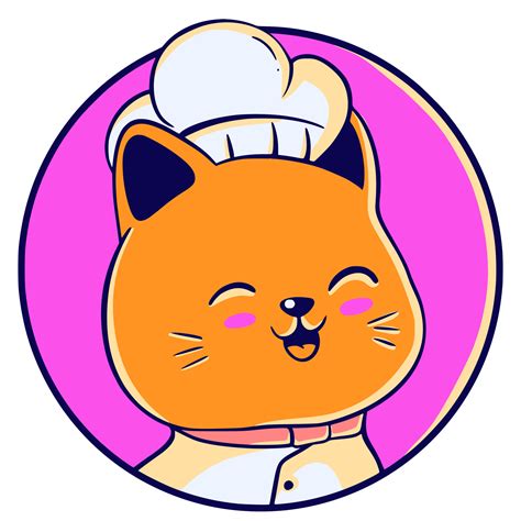 Cat illustration chef cute mascot 13272323 Vector Art at Vecteezy