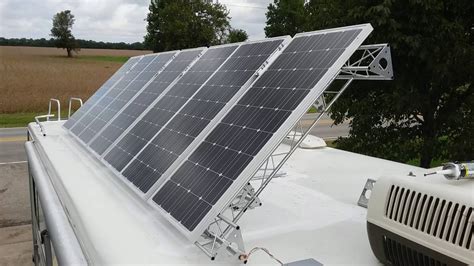 700 Watts RV Solar Panel Remote TIlt - YouTube