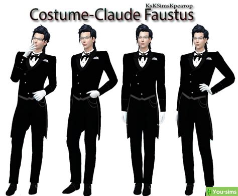 Скачать A set of clothes dark Butler от KsKSimsKreator к Sims 4 - You-sims