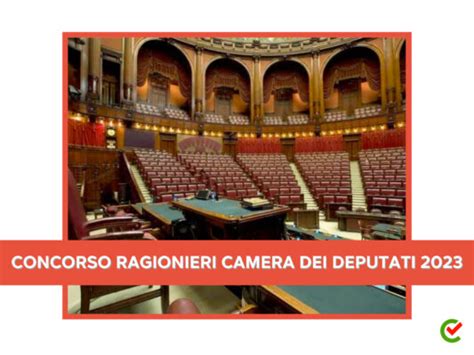 Concorso Ragionieri Camera dei Deputati 2023