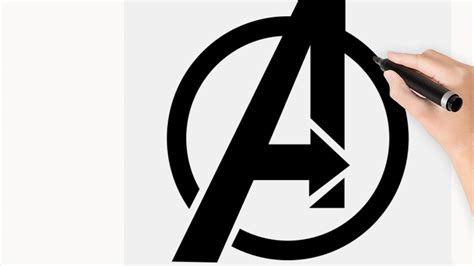 How to draw Avengers logo step by step | how to draw Avengers step by step