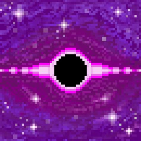 black hole space pixel art by sezalilly | Redbubble | Cool pixel art, Easy pixel art, Pixel art