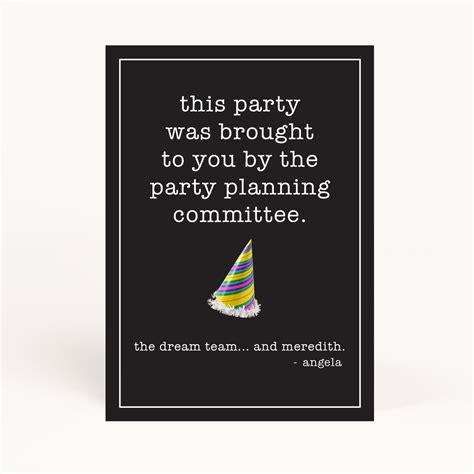 Office Party Planning Committee Printable – awdesignsprintables