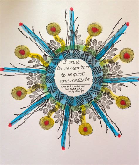 Personal Mandala - in the circle ask the student to write what they wish for their life and t ...