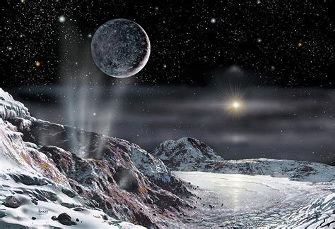 Pluto And Charon Photograph by David A. Hardy - Fine Art America