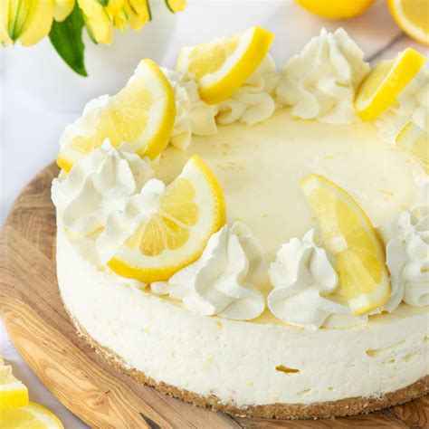 Easy Lemon Cheesecake (No Bake) | Charlotte's Lively Kitchen