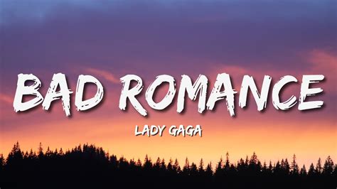 Lady Gaga - Bad Romance (Lyrics)🎵 - YouTube