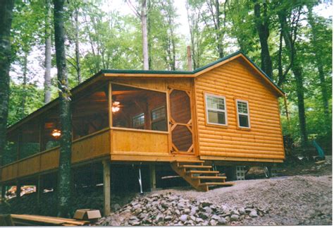 This modular log cabin takes it to another level upstairs with loft bed and bath house tour ...