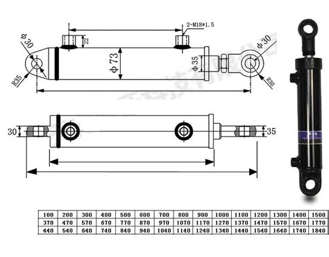 Xi Lanh Thủy Lực 2 Chiều 5 Tấn (Hành Trình 100 – 1500)