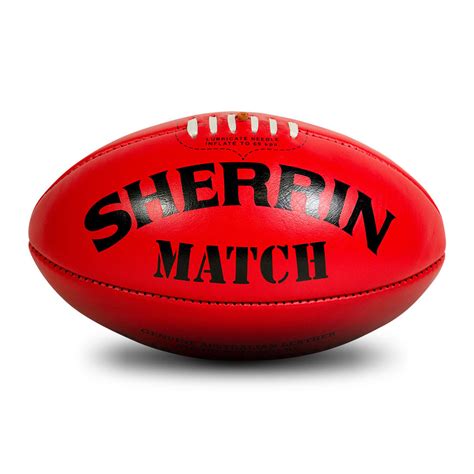 Sherrin Red Match Game Football - Size 5 - Lawrencia Cycles