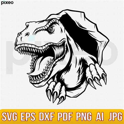 T Rex Svg T Rex Scratch Svg Dinosaur Svg Tyrannosaurus Rex - Etsy