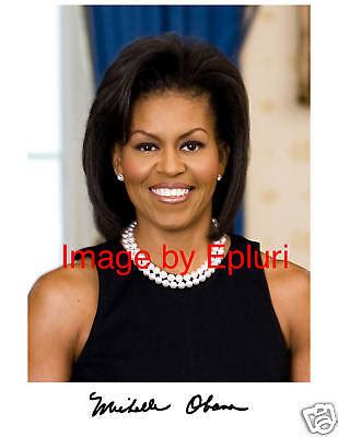 Michelle Obama Signed Preprint Autograph 8x10 photo | eBay