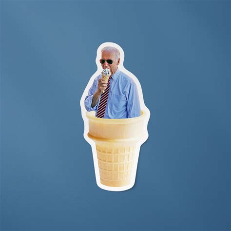 President Joe Biden Ice Cream Sticker - Etsy