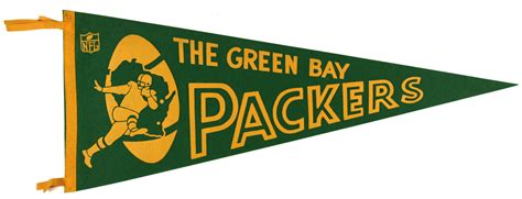 Lot Detail - 1960s Green Bay Packers Full Size 29" Pennant