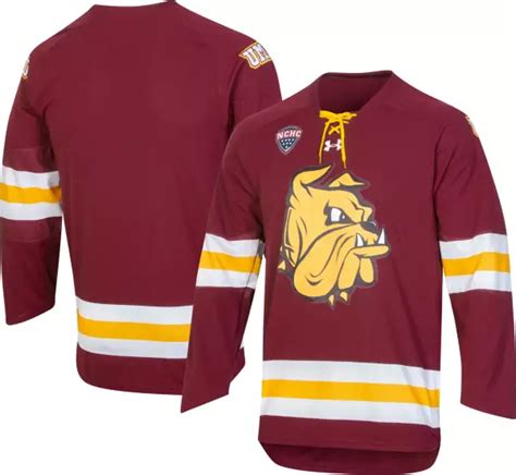 Under Armour Men's Minnesota-Duluth Bulldogs Maroon Hockey Jersey ...