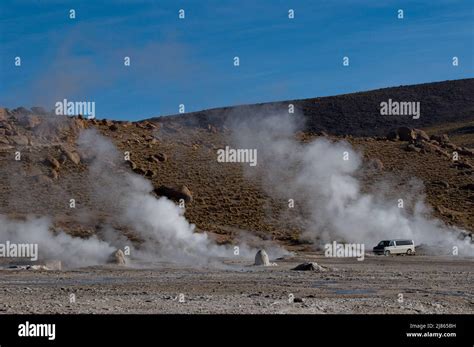 Chile's Atacama Desert geysers of El Tatio Stock Photo - Alamy