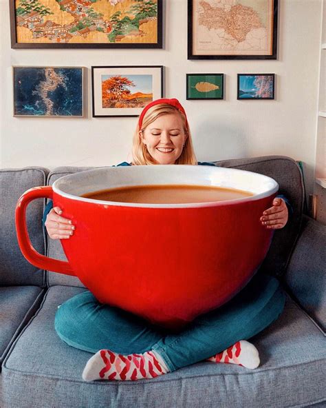 Giant Coffee Cup // magical Photoshop composite by @misskatyenglish Creative Coffee, Coffee ...