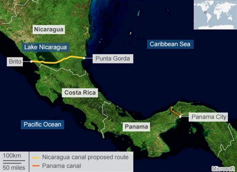 Nicaragua canal route: Atlantic-Pacific link unveiled - BBC News