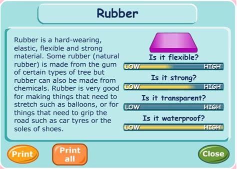 Material properties | WowScience - Science games and activities for kids