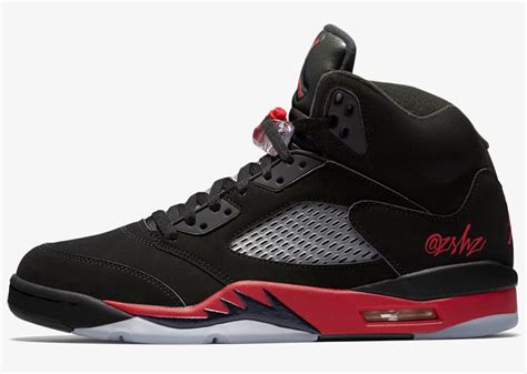 Air Jordan 5 Bred Black University Red 136027-006 - Sneaker Bar Detroit