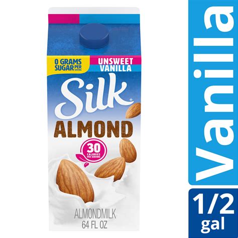 Silk Pure Almond Unsweetened Vanilla Almond Milk 64 oz | Shipt