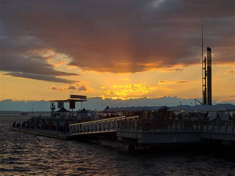 Sunset from the waterfront : r/SeattleWA