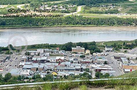 Peace River, Alberta - photo looking ad downtown Peace River, Alberta.