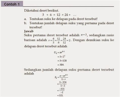 Rumus dan Contoh Soal Deret Aritmatika - Berpendidikan.Com