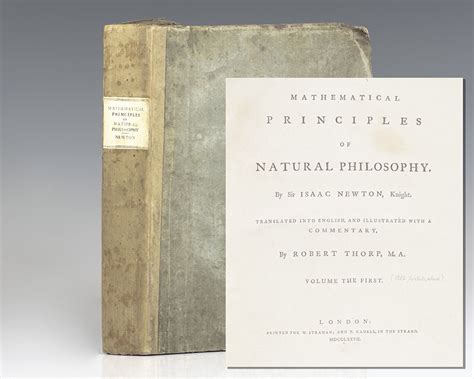 Mathematical Principles Isaac Newton Principia First Edition